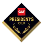 GAF Asphalt Roofing Club Award logo