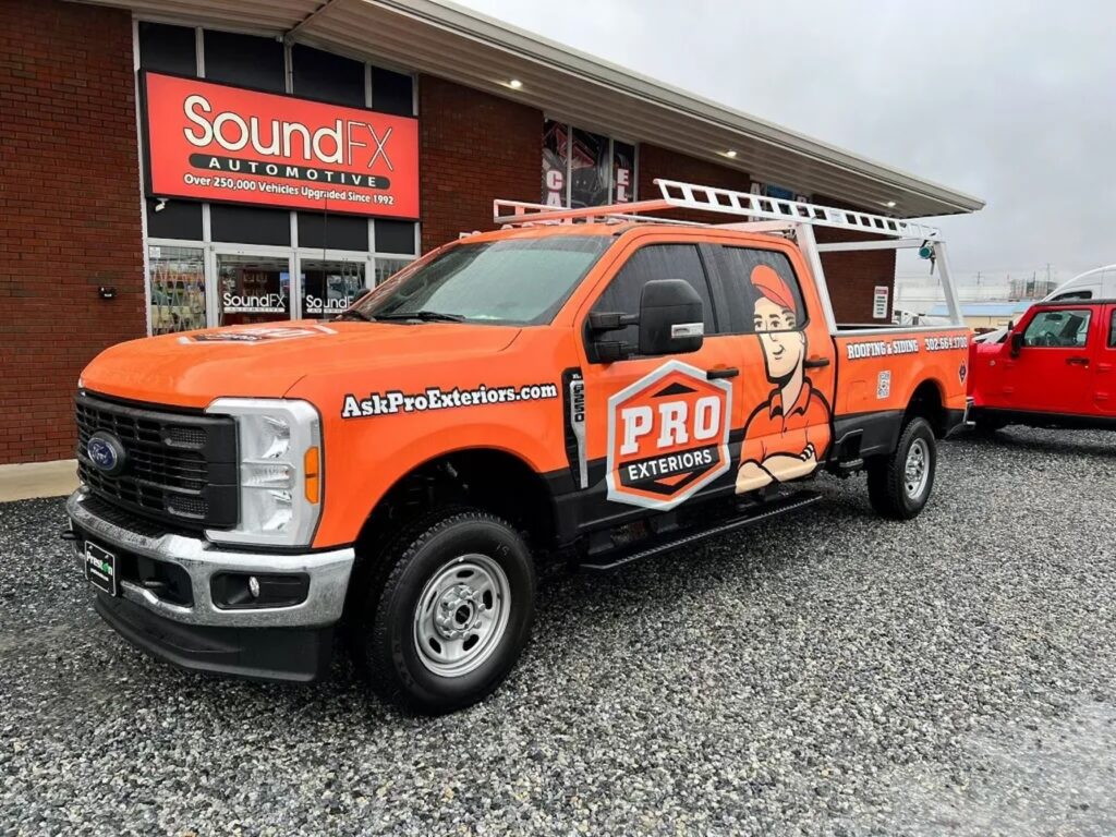 pro exteriors truck