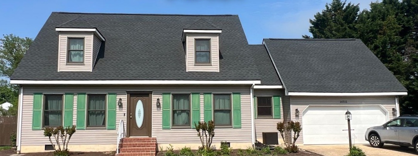 new black asphalt roofing