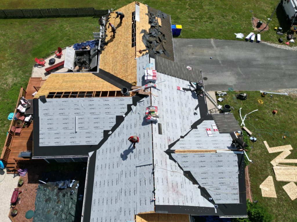 A roof replacement by Pro Exteriors